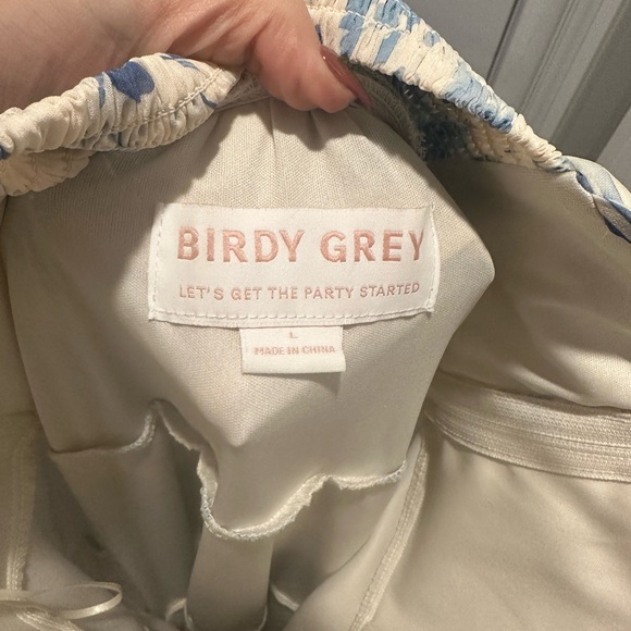 Birdy Grey Lola Dress Chiffon Blue Rococo Floral - Picture 5 of 5